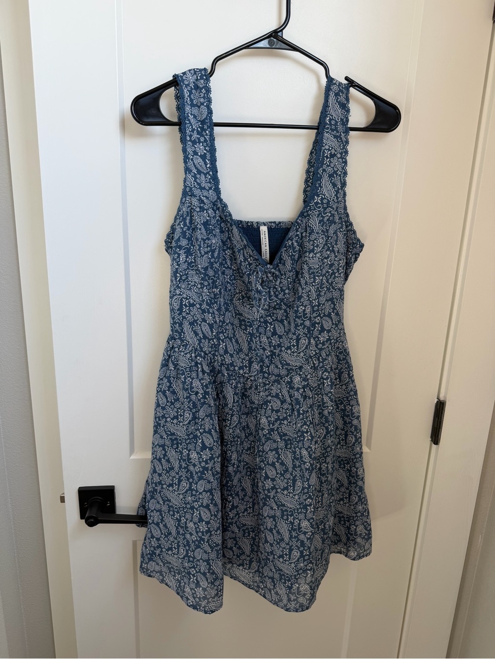 American Eagle Outfitters Blue Paisley Dress